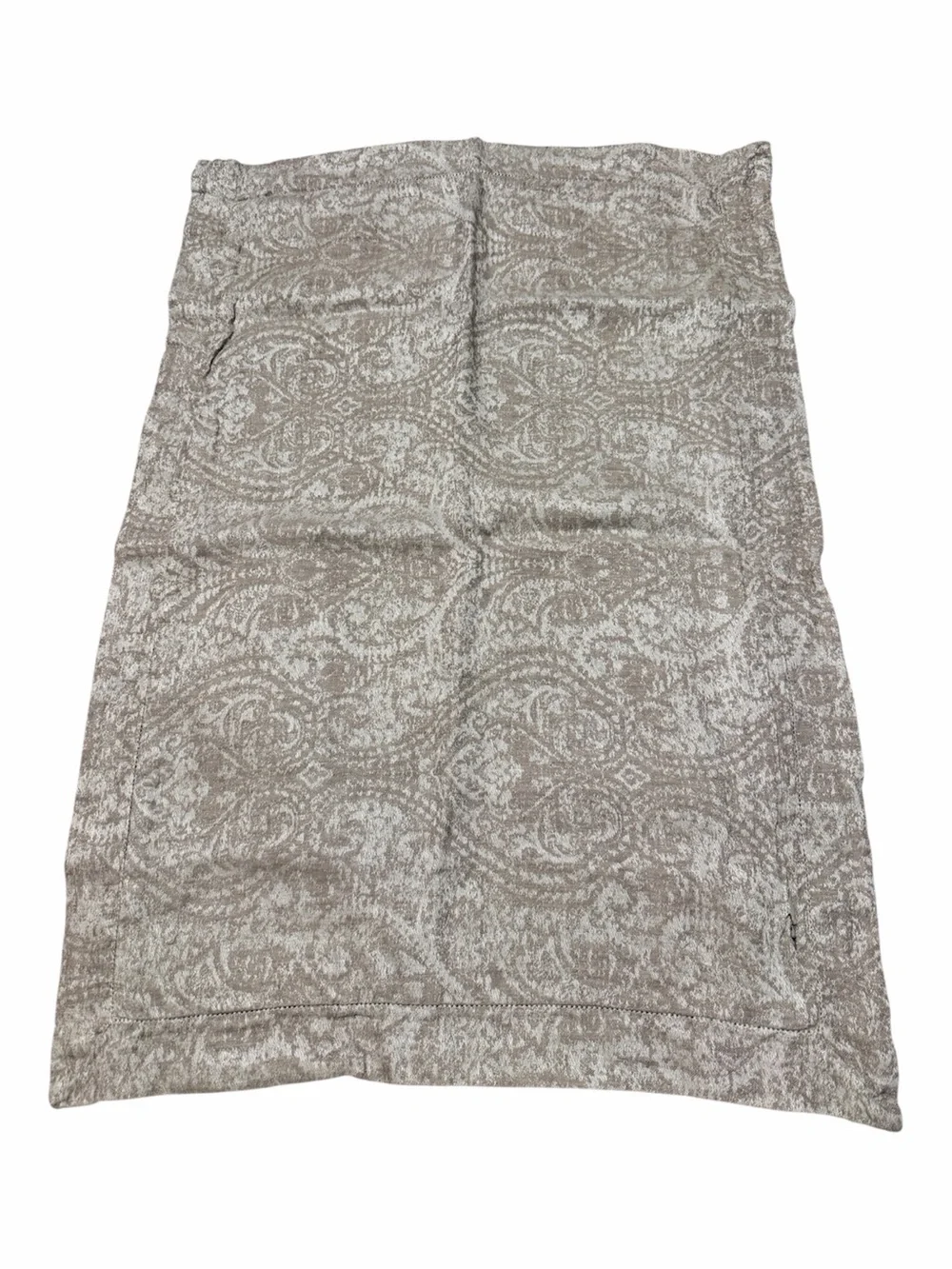 Ethan Allen Set of 2 Queen Linen Pillow Shams Gray Paisley